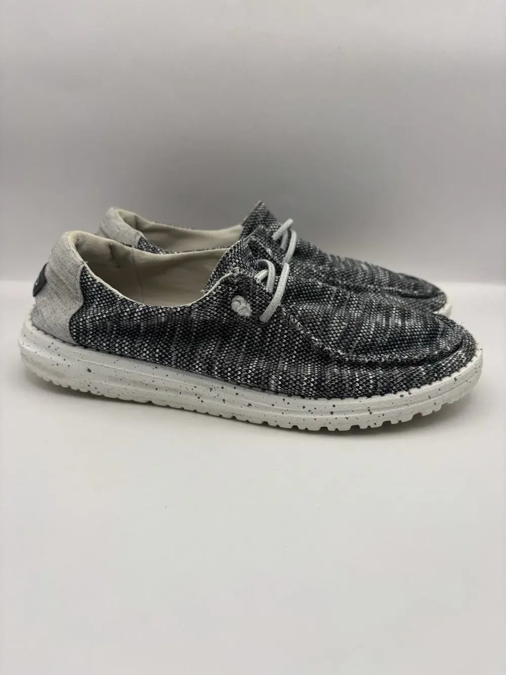 Hey Dude Wendy Gray Slip On Shoes Women Size 8